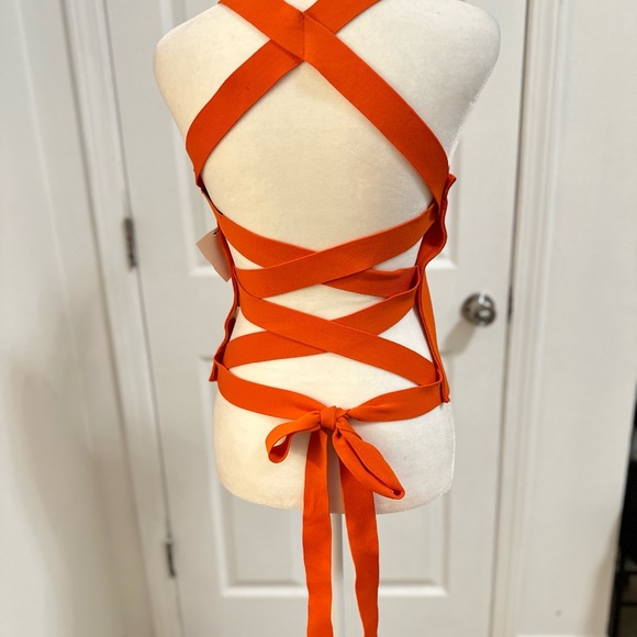 Akira Open Back 🤩 Lace Up Bandage Top - NWT - sz S - Picture 7 of 7
